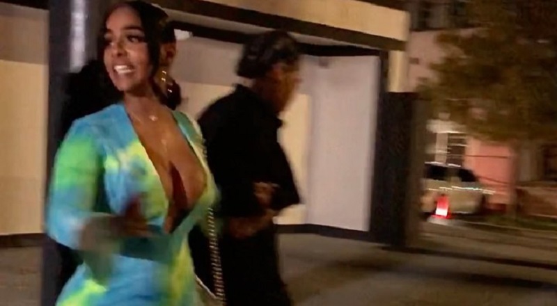 Young M.A and popular model, Ayesha Diaz, were spotted leaving the club together. The two were holding hands, which sparked dating rumors. Almost immediately, M.A spoke out, saying they were just "kool," and Diaz responded saying that she always holds hands with friends, when leaving the club, but because she left with Young M.A, the media is trying to make it into something else.