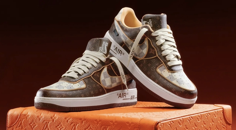 200 Virgil Abloh Nike Air Force 1 x Louis Vuitton sneakers auctioned