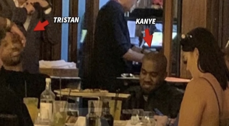 Kanye West has dinner with Tristan Thompson in Miami