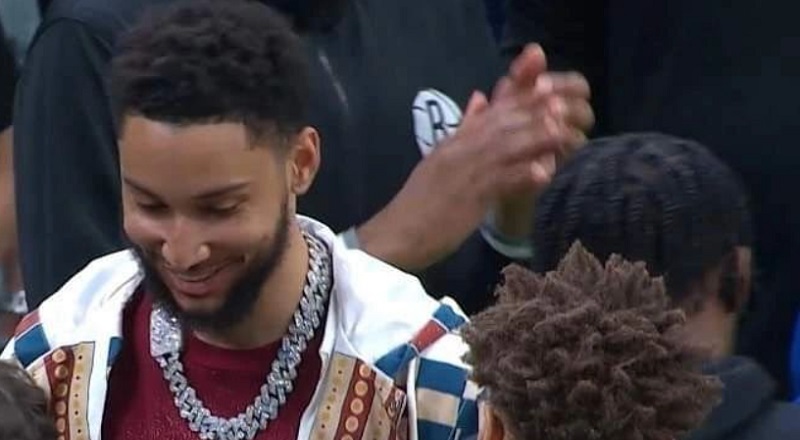 Ben Simmons laughs after the Nets blow fourth quarter lead to Celtics