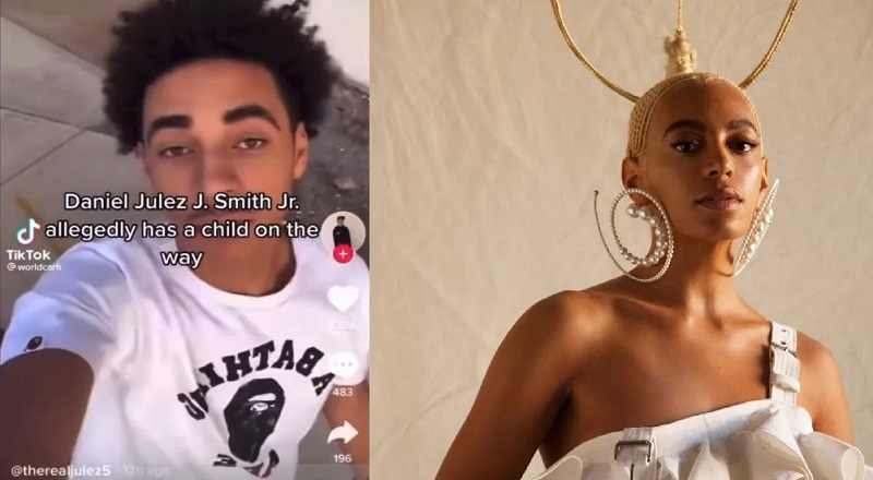 Solange's son Julez is accused of having a child on the way