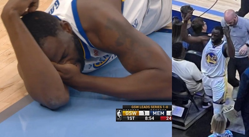 Draymond Green gives middle fingers to Grizzlies fans after elbow to face